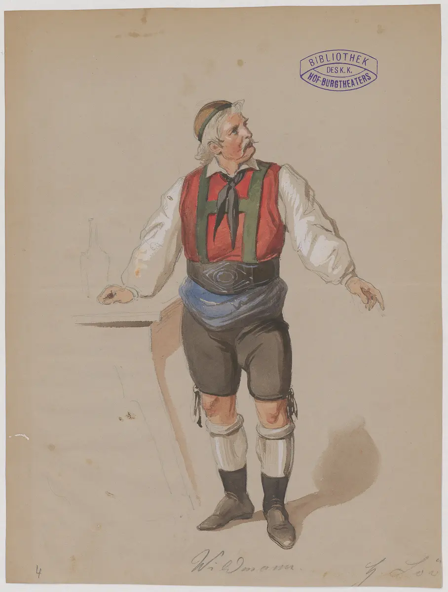 Andreas Hofer, der Sandwirt von Passeyer, Originaltitel: Das Trauerspiel in Tyrol, Titel der Serie: Figurinen des k.k. Hof-Burgtheaters