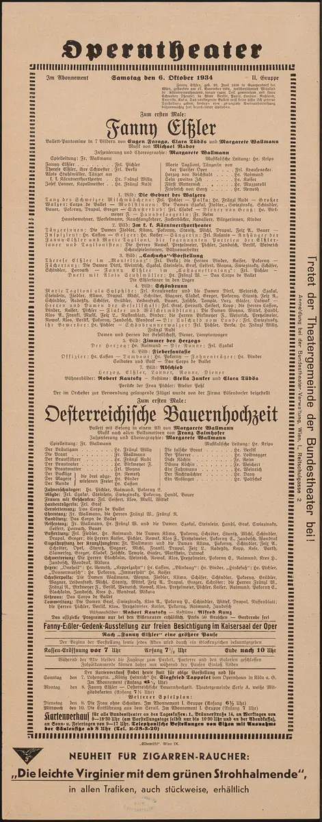 Fanny Elssler, Österreichische Bauernhochzeit