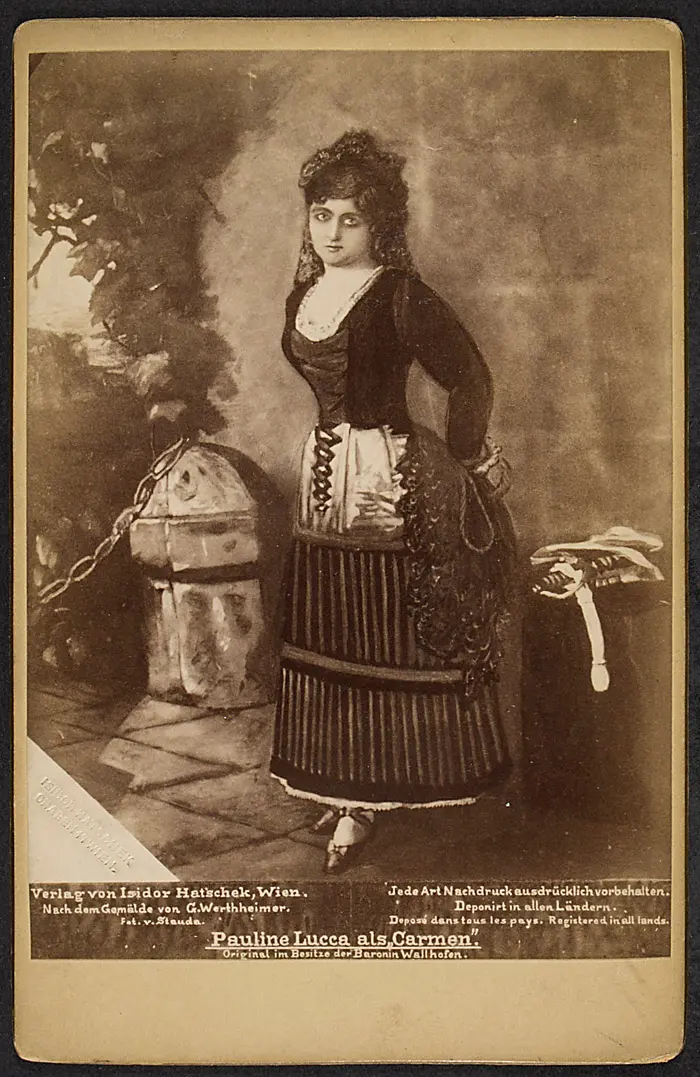 Pauline Lucca, Verweis auf Stücktitel: Carmen