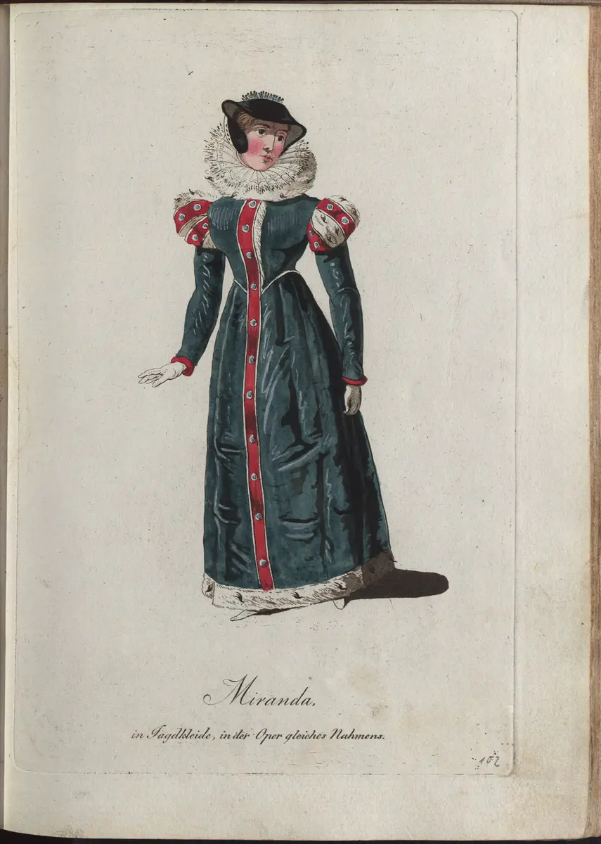 Miranda, Titel der Serie: Auswahl schöner Costumes für Theater- und Ball-Anzüge