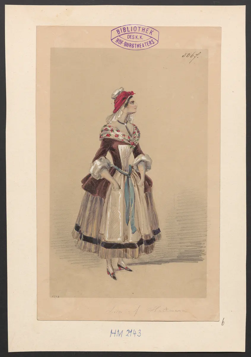Der Freiwillige, Titel der Serie: Figurinen des k.k. Hof-Burgtheaters