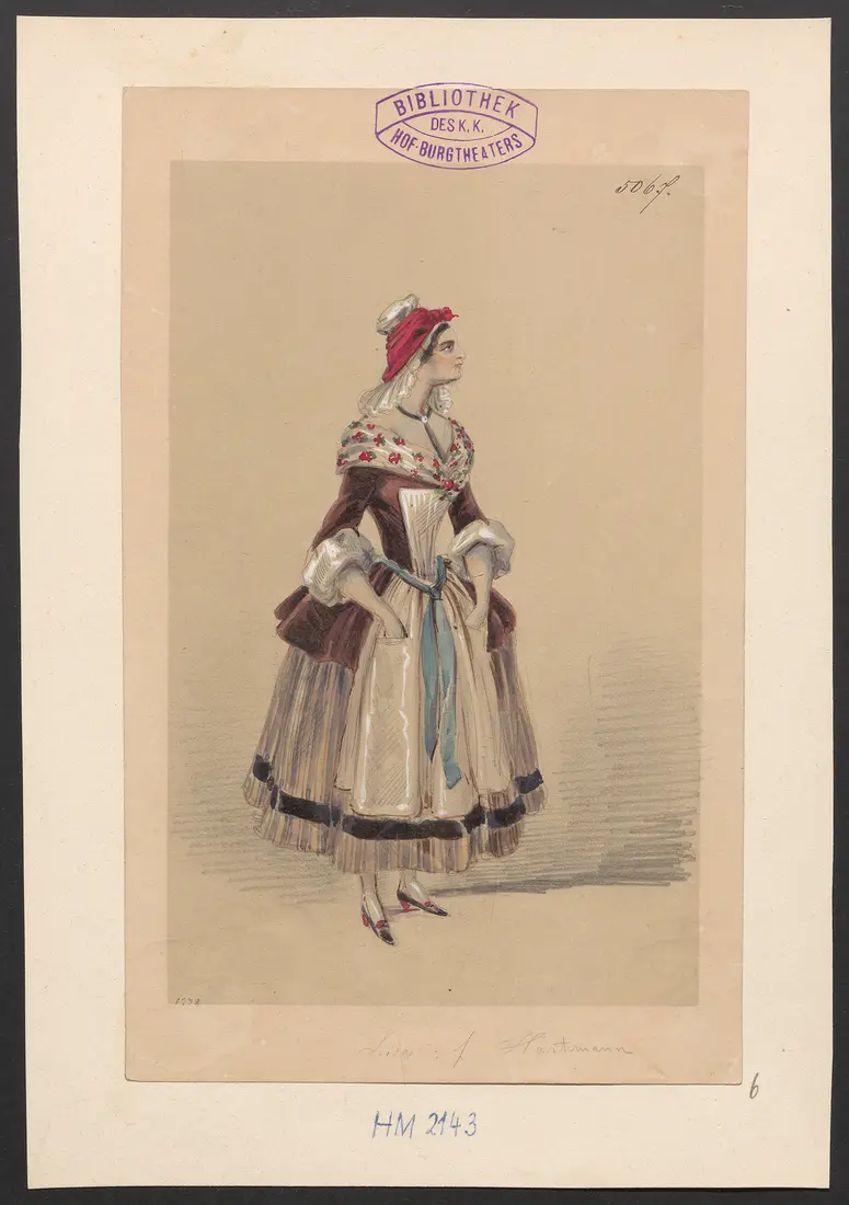 Der Freiwillige, Titel der Serie: Figurinen des k.k. Hof-Burgtheaters