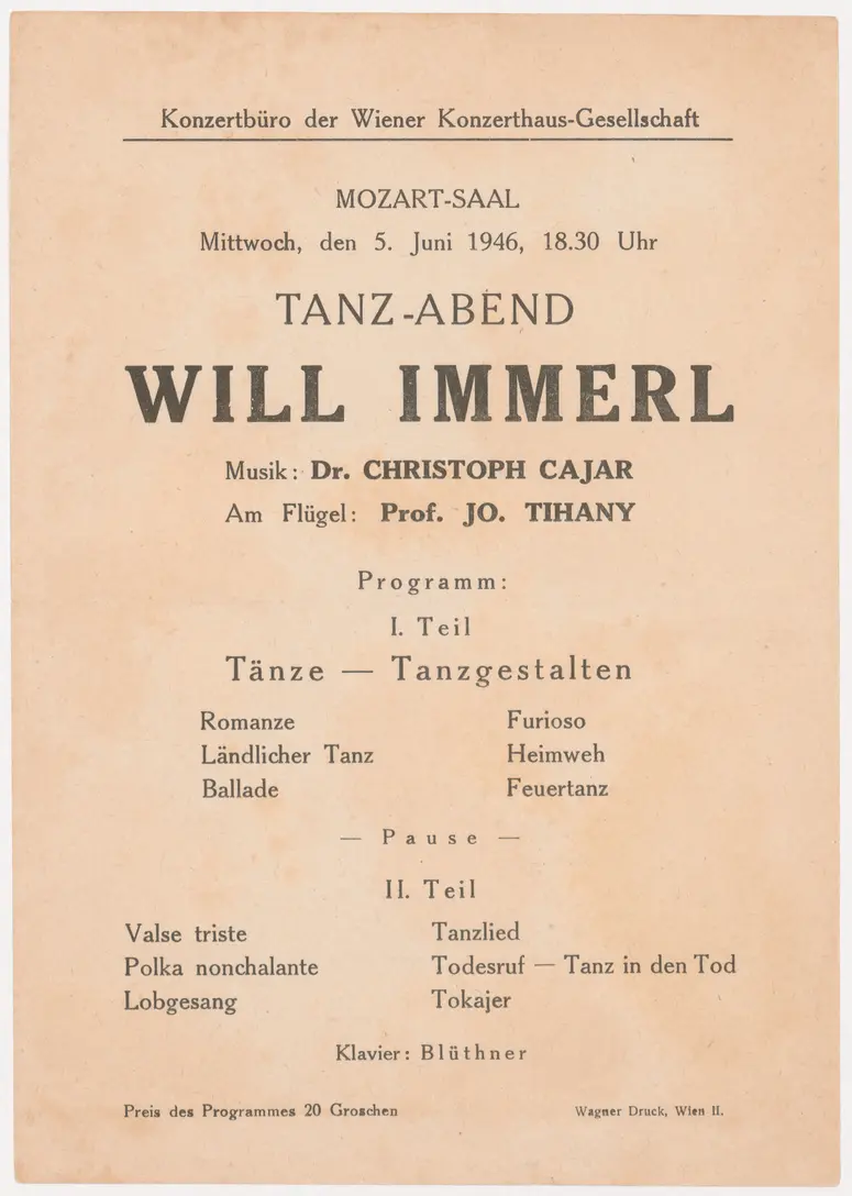Tanz-Abend Will Immerl