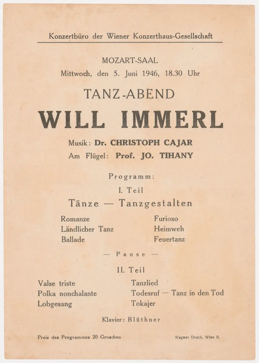 Tanz-Abend Will Immerl