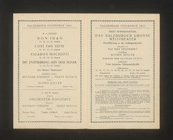 Salzburger Festspiele 1922, Verweis auf Stücktitel: Don Juan, Verweis auf Stücktitel: Cosi fan tutte, Verweis auf Stücktitel: Figaros Hochzeit, Verweis auf Stücktitel: Die Entführung aus dem Serail, Verweis auf Stücktitel: Das Salzburger große Welttheater
