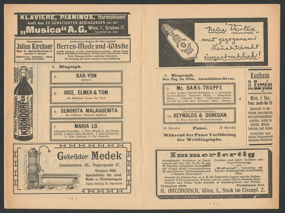 Eablissement Ronacher, Verweis auf Stücktitel: Pedicure par Amour (Die Liebes-Pedicure)