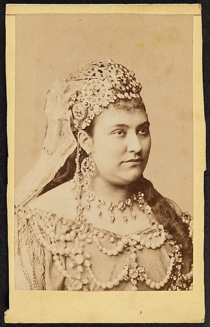 Amalie Materna, Verweis auf Stücktitel: Die Königin von Saba