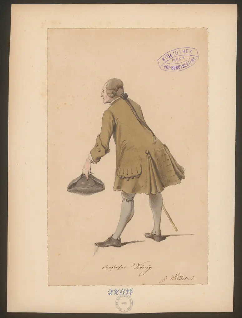 Die rote Schleife, Titel der Serie: Figurinen des k.k. Hof-Burgtheaters