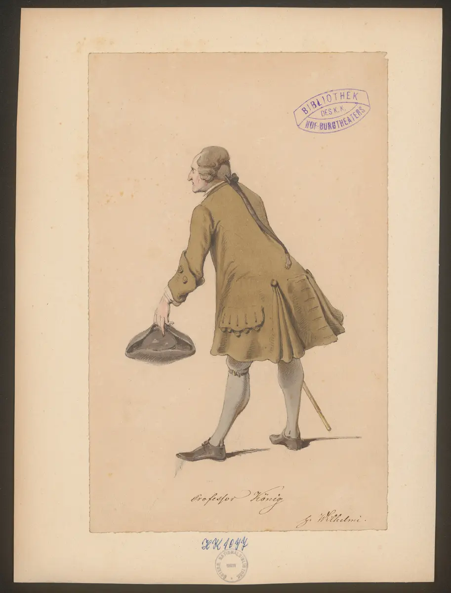 Die rote Schleife, Titel der Serie: Figurinen des k.k. Hof-Burgtheaters