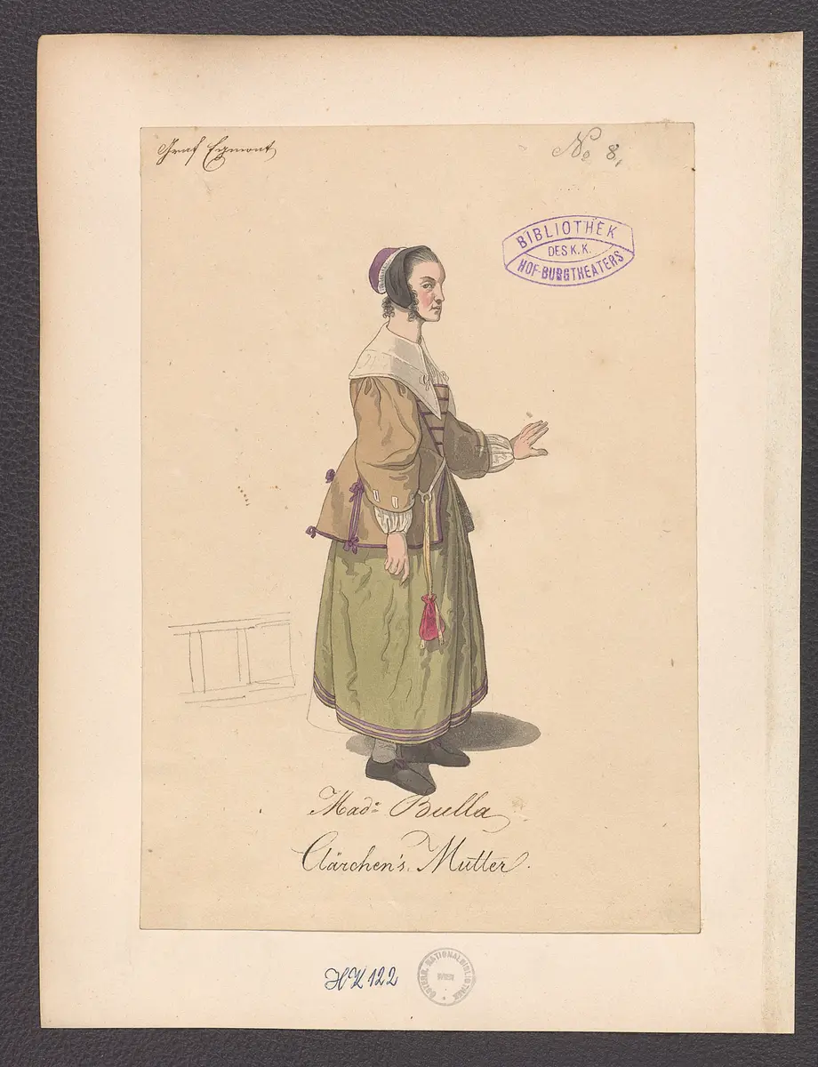 Egmont, Titel der Serie: Figurinen des k.k. Hof-Burgtheaters