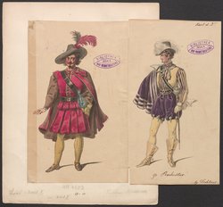 Karl der Zweite, oder Das Labyrinth von Woodstock, Titel der Serie: Figurinen des k.k. Hof-Burgtheaters