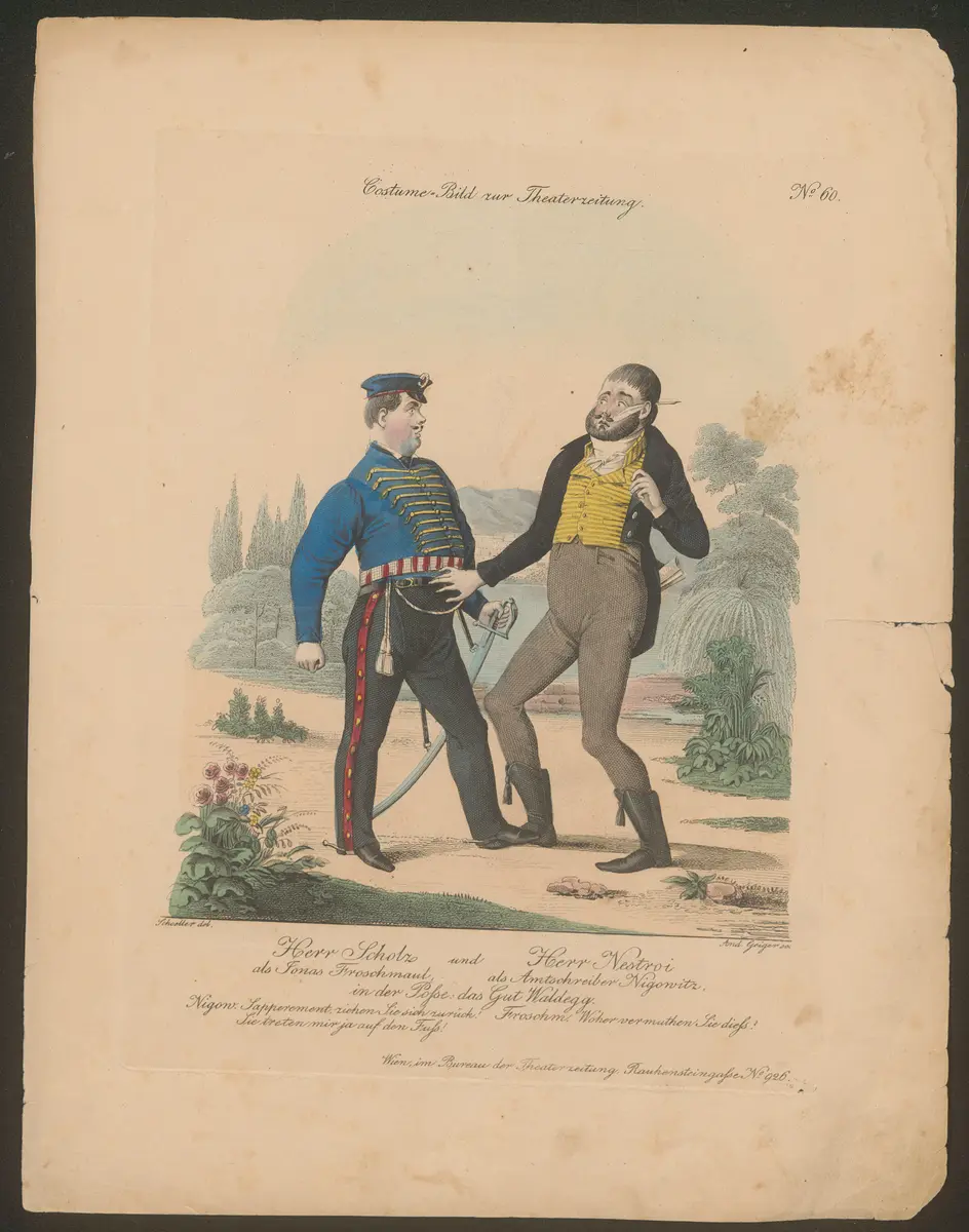 Das Gut Waldegg, Titel der Serie: Costume-Bild, Name der Zeitschrift: Wiener Theaterzeitung