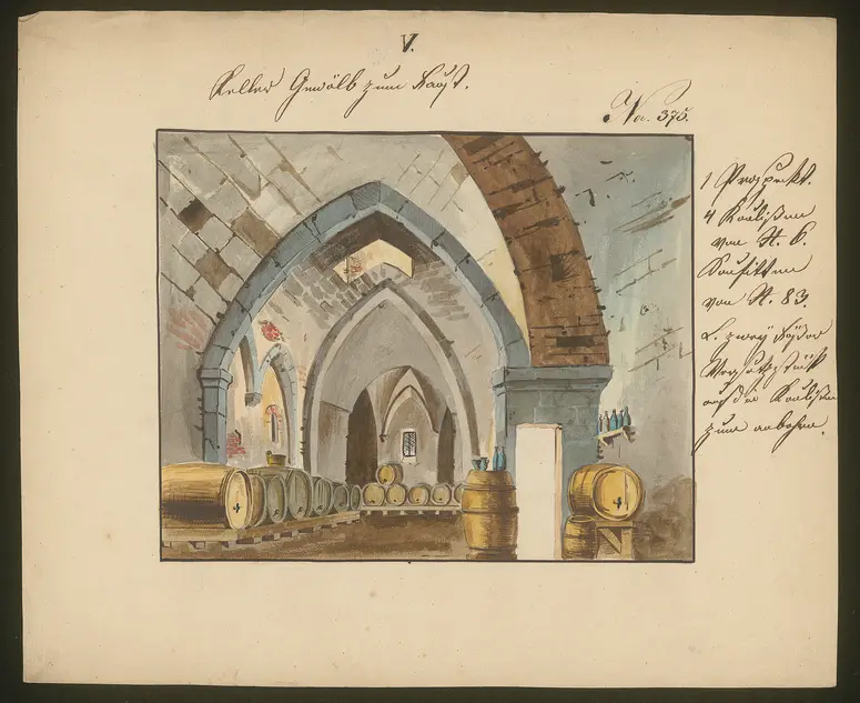 Faust, Titel der Serie: Dekorationsfundus der Hoftheater (Altbestand aus der ersten Hälfte des 19. Jh.)