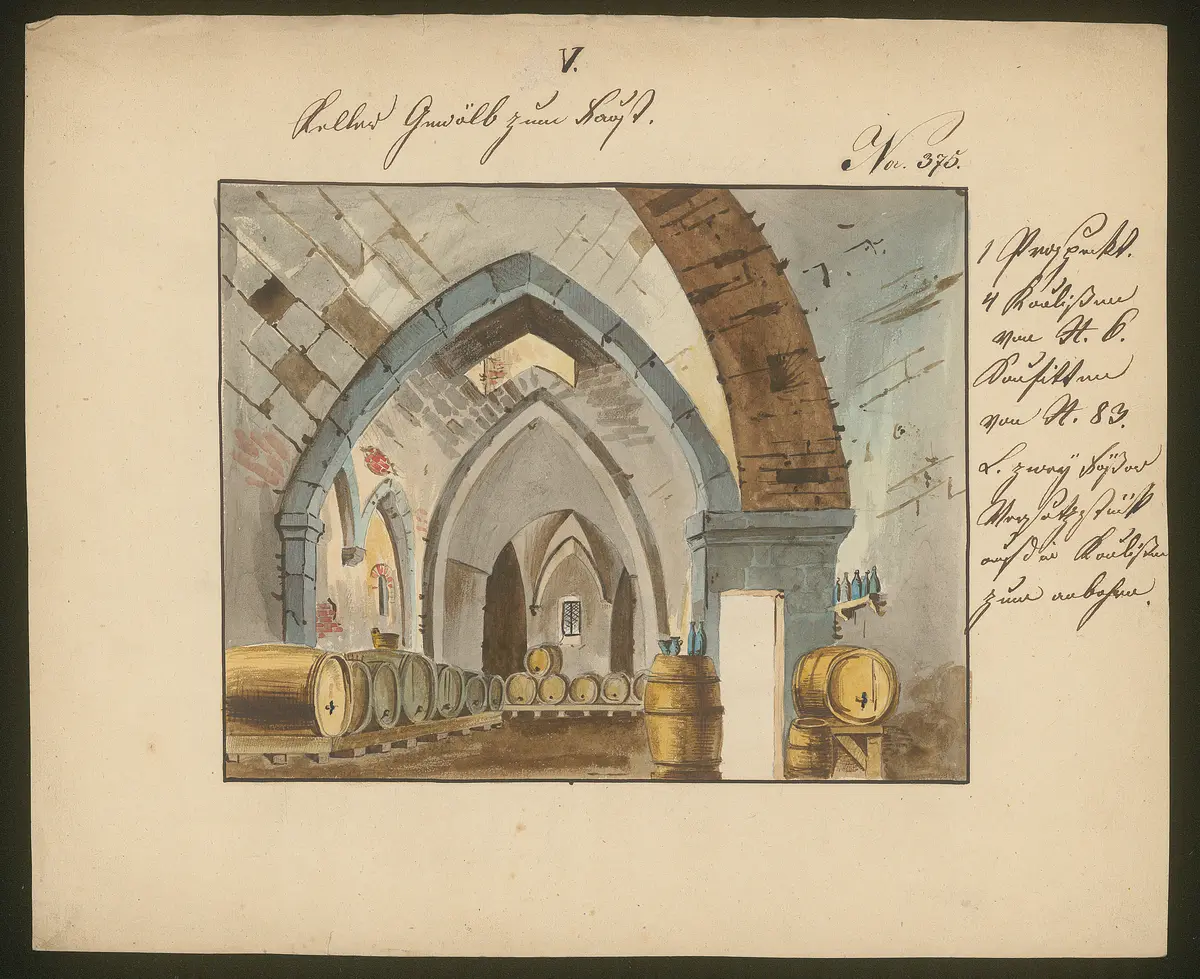 Faust, Titel der Serie: Dekorationsfundus der Hoftheater (Altbestand aus der ersten Hälfte des 19. Jh.)