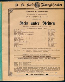 Stein unter Steinen. Schauspiel in vier Akten