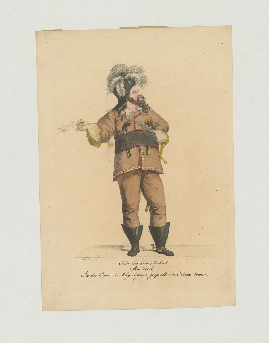 Lanius, Name der Zeitschrift: Münchner Theater-Journal, Verweis auf Stücktitel: Die Wegelagerer
