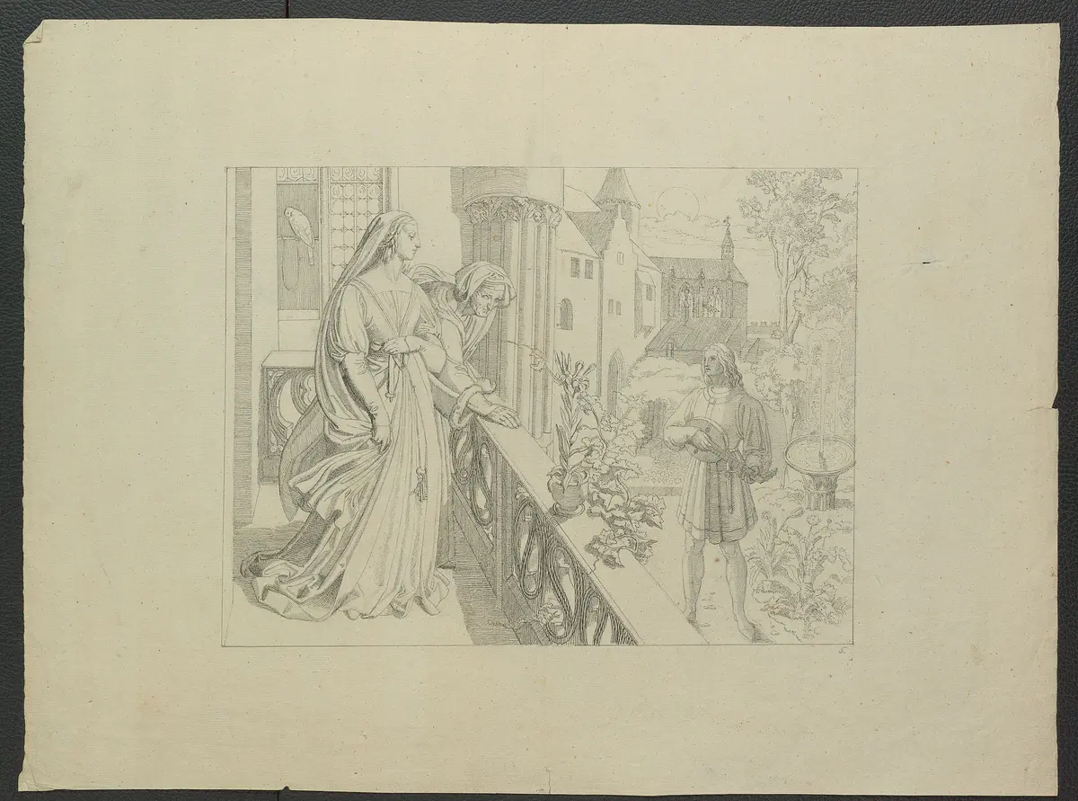 Leben und Tod der heiligen Genoveva, Titel in Vorlageform: Bilder zu Tiecks Genovefa