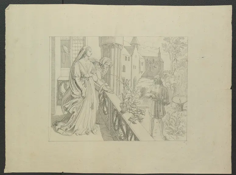 Leben und Tod der heiligen Genoveva, Titel in Vorlageform: Bilder zu Tiecks Genovefa