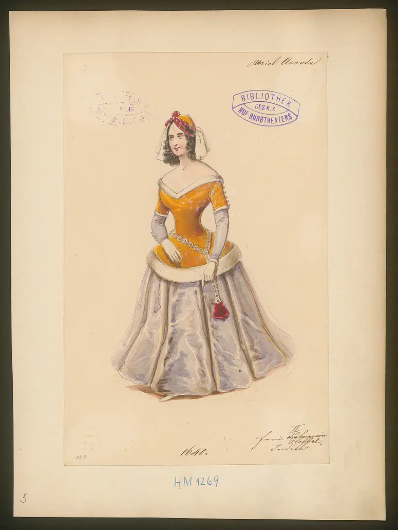 Uriel Acosta, Titel der Serie: Figurinen des k.k. Hof-Burgtheaters