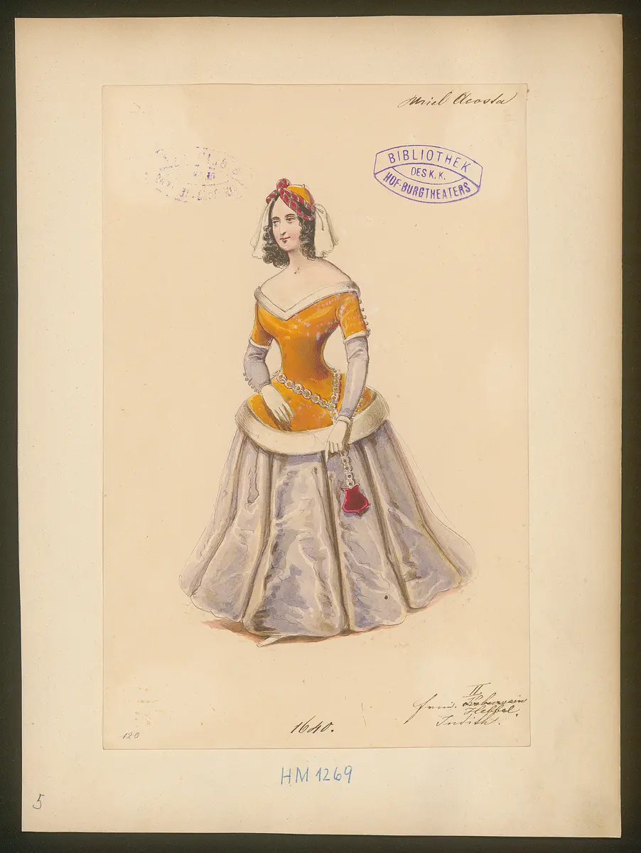 Uriel Acosta, Titel der Serie: Figurinen des k.k. Hof-Burgtheaters