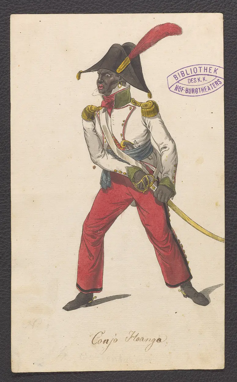 Toni, Titel der Serie: Figurinen des k.k. Hof-Burgtheaters