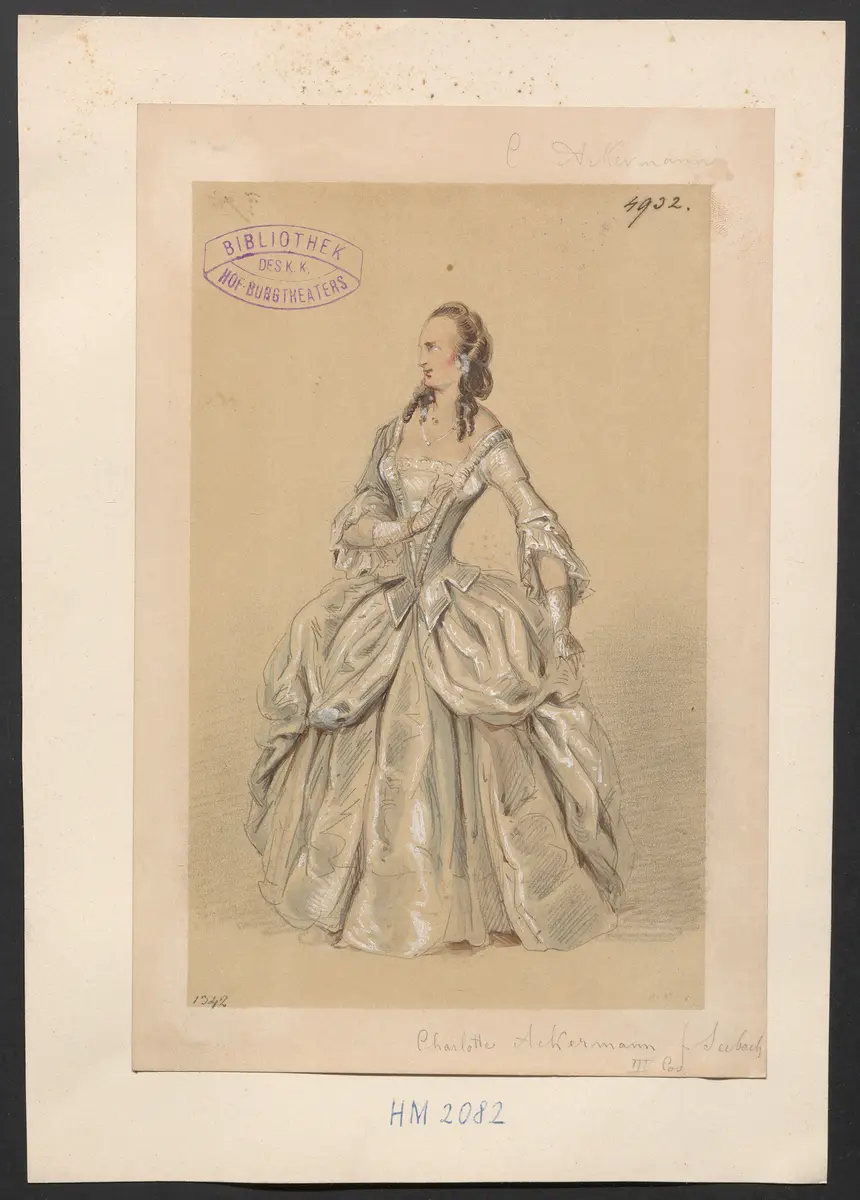 Charlotte Ackermann, Titel der Serie: Figurinen des k.k. Hof-Burgtheaters