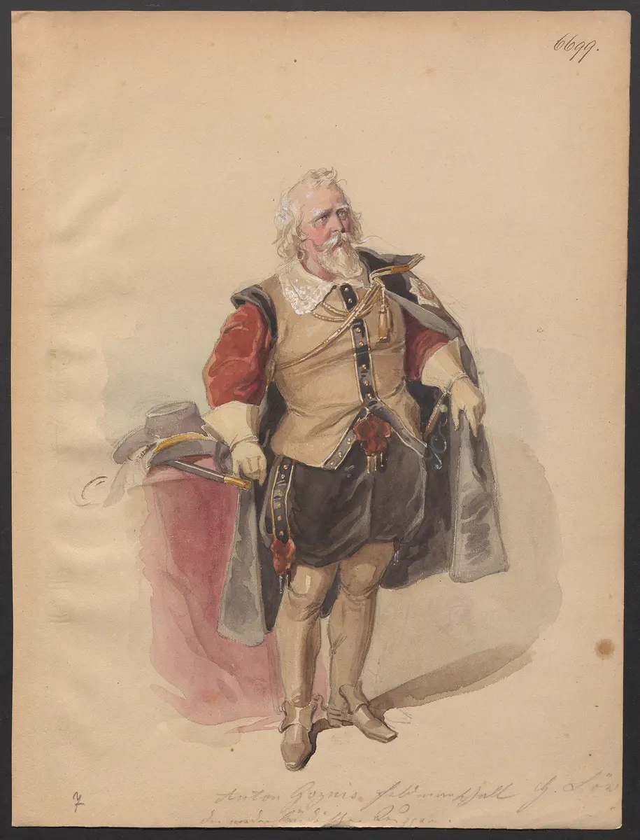 Don Juan de Austria, Titel der Serie: Figurinen des k.k. Hof-Burgtheaters