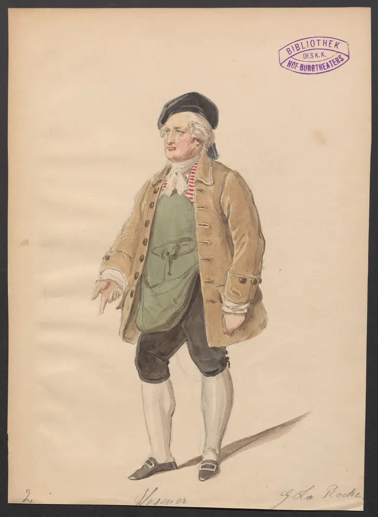 Soldatenliebchen, Titel der Serie: Figurinen des k.k. Hof-Burgtheaters