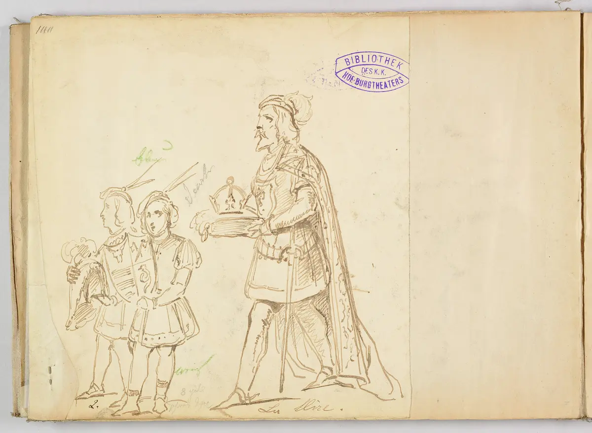 Die Jungfrau von Orleans, Titel der Serie: Figurinen des k.k. Hof-Burgtheaters