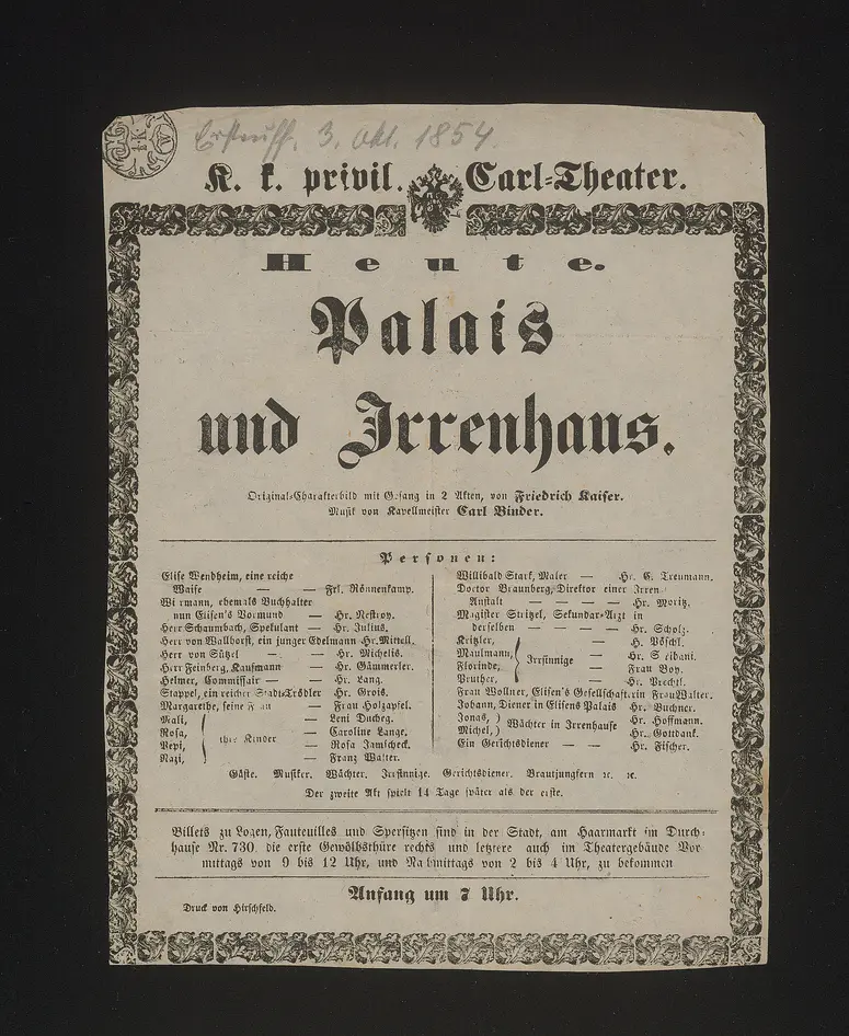 Palais und Irrenhaus