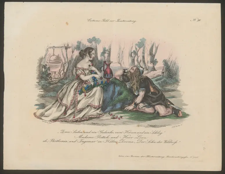 Der Sohn der Wildnis, Titel der Serie: Costume-Bild, Name der Zeitschrift: Wiener Theaterzeitung