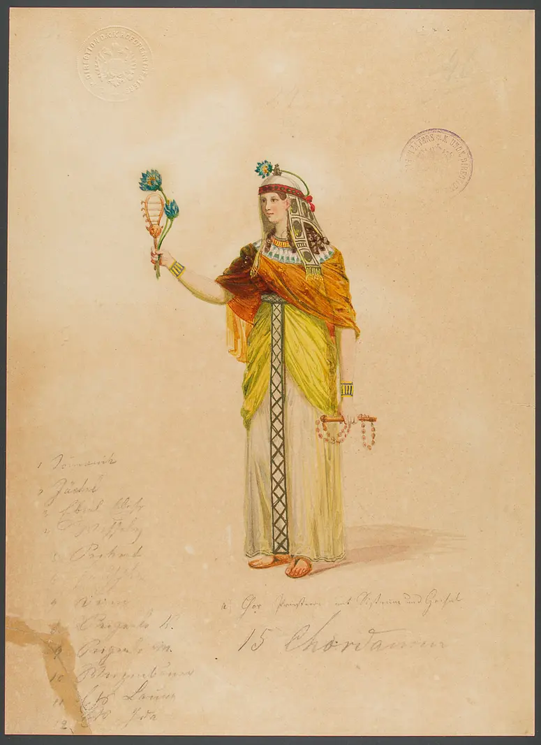 Die Zauberflöte, Titel der Serie: Figurinen des k.k. Hofoperntheaters