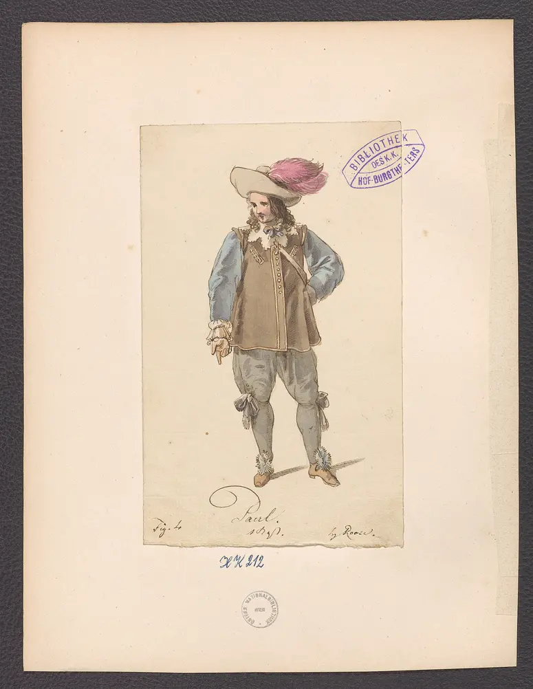 Peter und Paul, Originaltitel: Pierre et Paul, ou Une journée de Pierre le Grand,, Titel der Serie: Figurinen des k.k. Hof-Burgtheaters