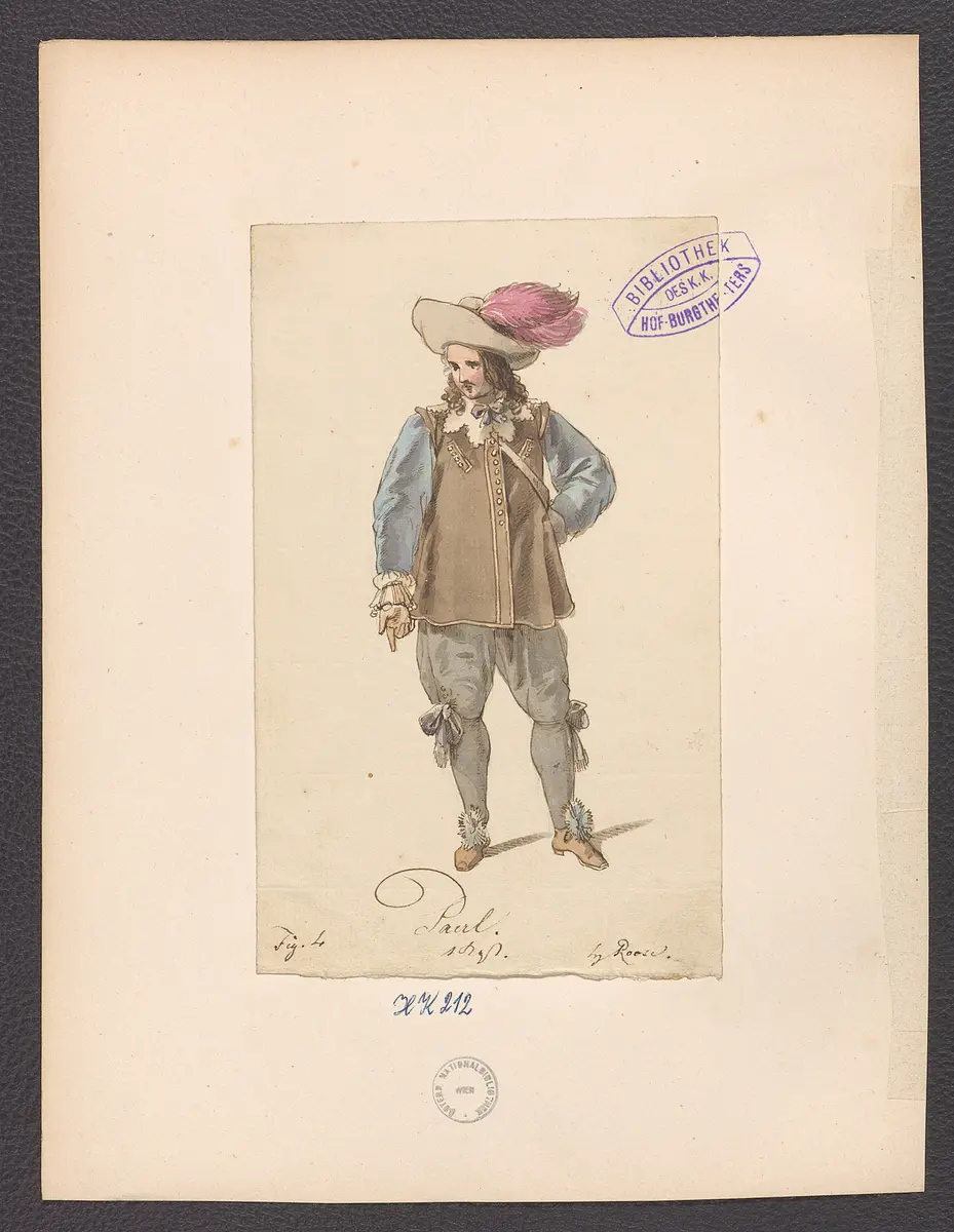 Peter und Paul, Originaltitel: Pierre et Paul, ou Une journée de Pierre le Grand,, Titel der Serie: Figurinen des k.k. Hof-Burgtheaters