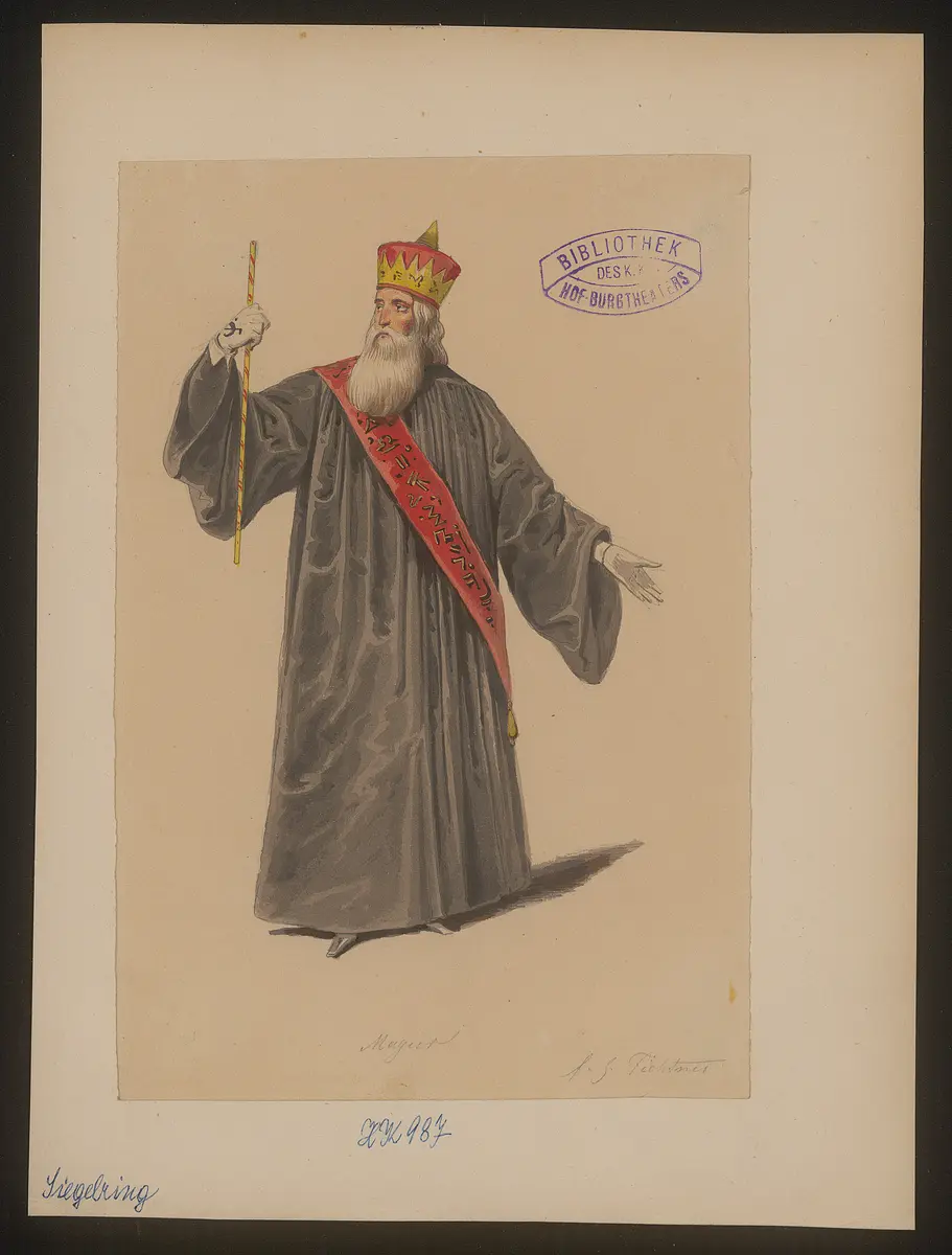 Der Siegelring, Titel der Serie: Figurinen des k.k. Hof-Burgtheaters