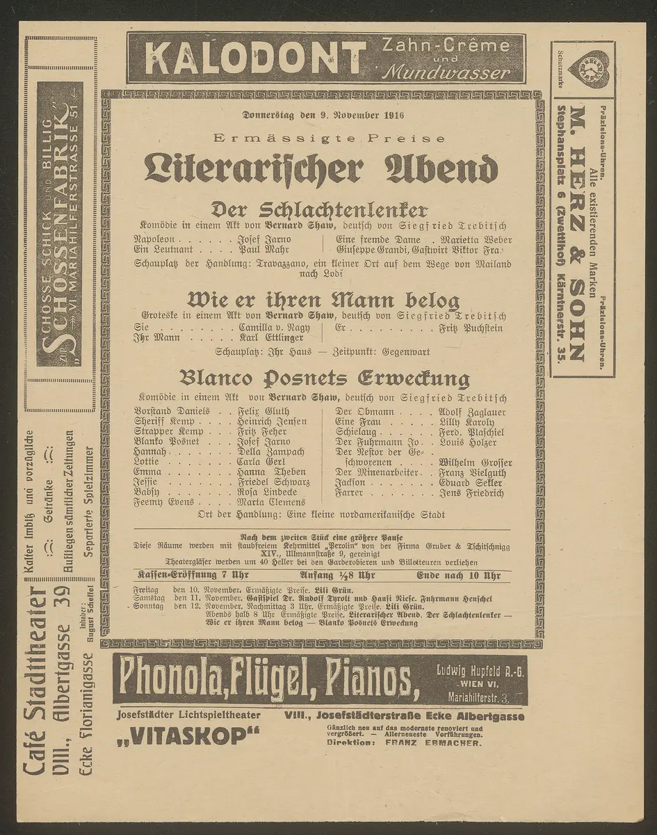 Der Schlachtenlenker, Wie er ihren Mann belog, Blanco Posnets Erweckung