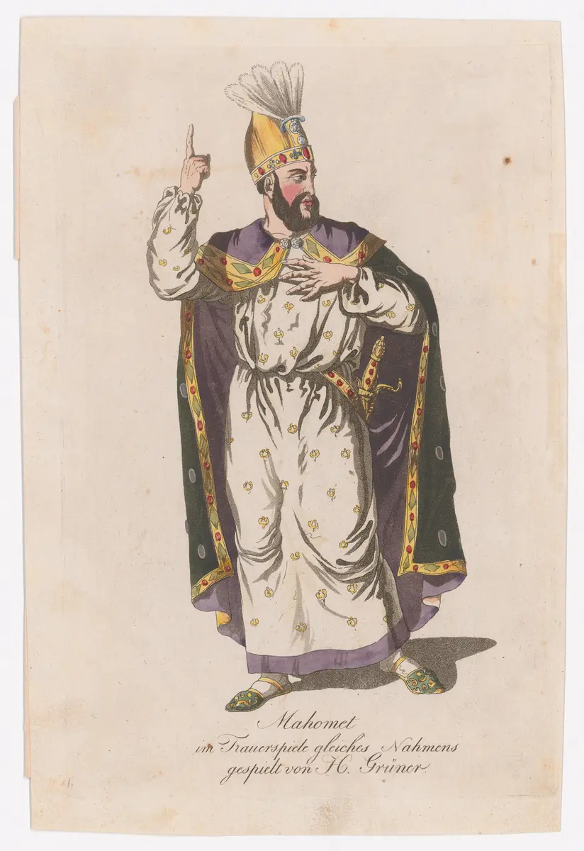Karl Franz Grüner, Verweis auf Stücktitel: Mahomet