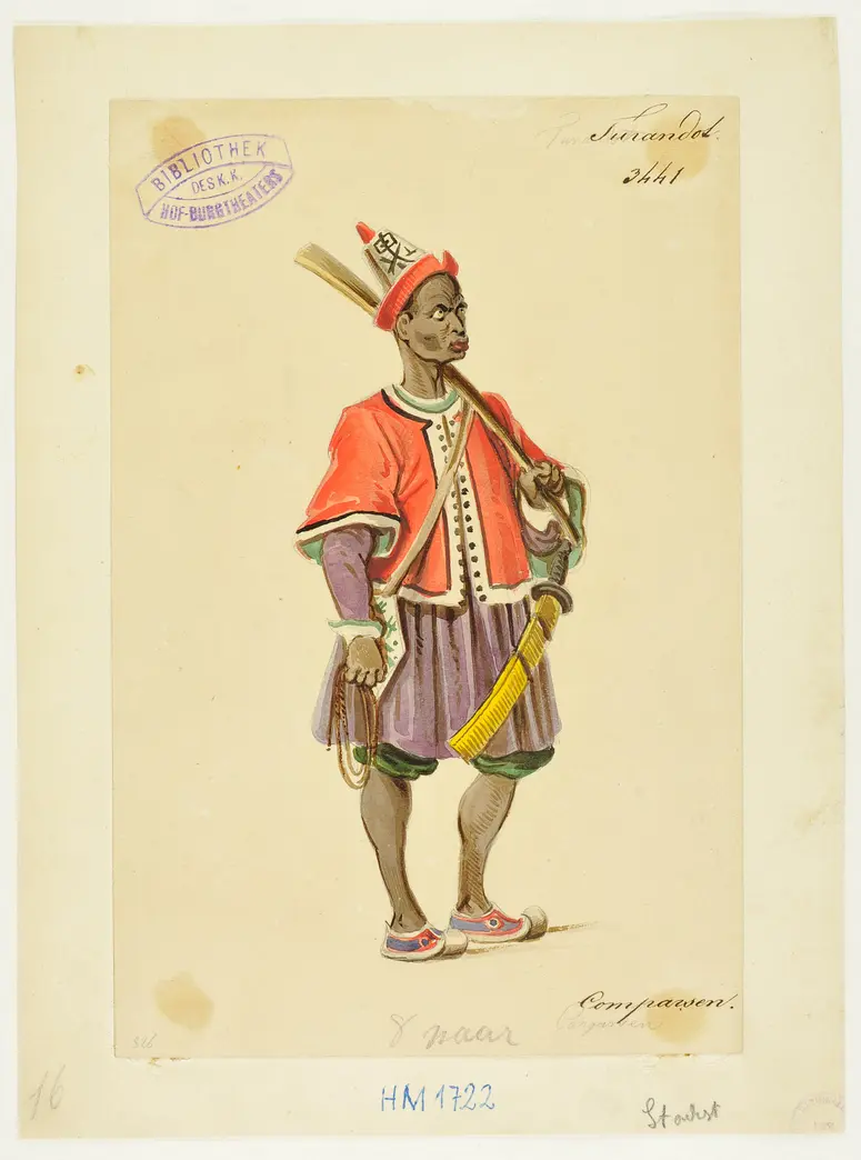 Turandot, Prinzessin von China, Suchtitel: Turandot, Titel der Serie: Figurinen des k.k. Hof-Burgtheaters