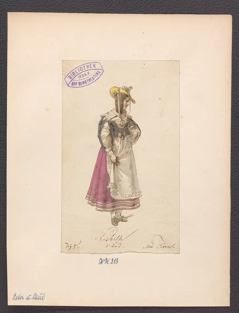 Peter und Paul, Originaltitel: Pierre et Paul, ou Une journée de Pierre le Grand,, Titel der Serie: Figurinen des k.k. Hof-Burgtheaters