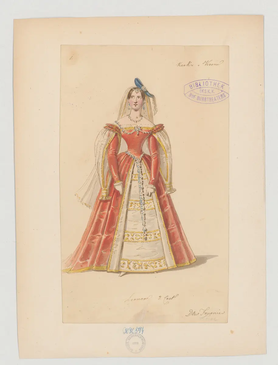 Kerker und Krone, Titel der Serie: Figurinen des k.k. Hof-Burgtheaters