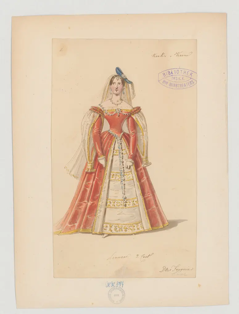 Kerker und Krone, Titel der Serie: Figurinen des k.k. Hof-Burgtheaters