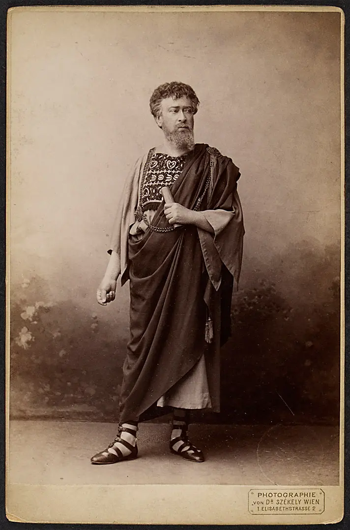 Adolf Ritter von Sonnenthal, Verweis auf Stücktitel: Der Meister von Palmyra