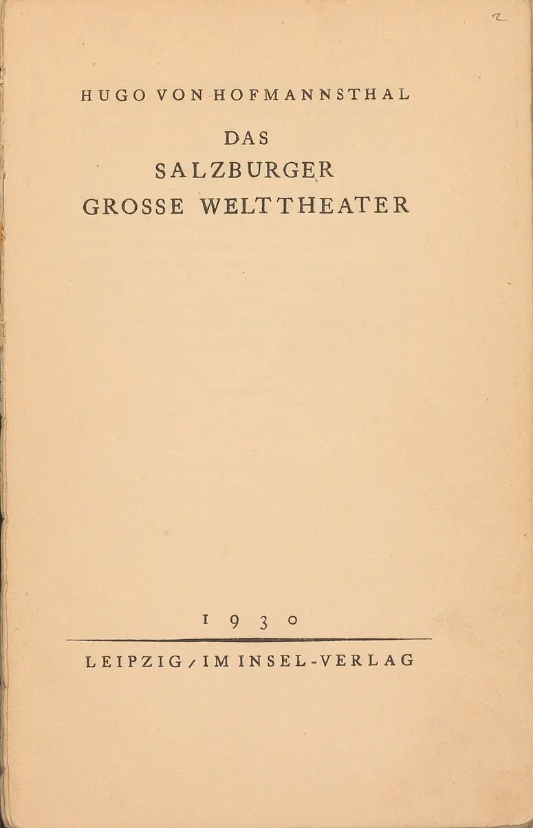 Das Salzburger Große Welttheater