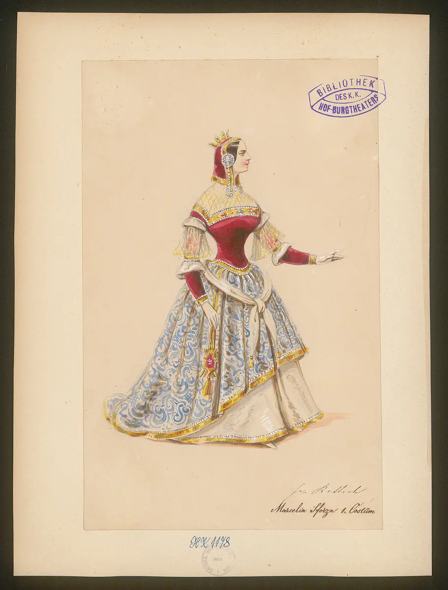 Ludovico, Originaltitel: The Duke of Milan, Titel der Serie: Figurinen des k.k. Hof-Burgtheaters