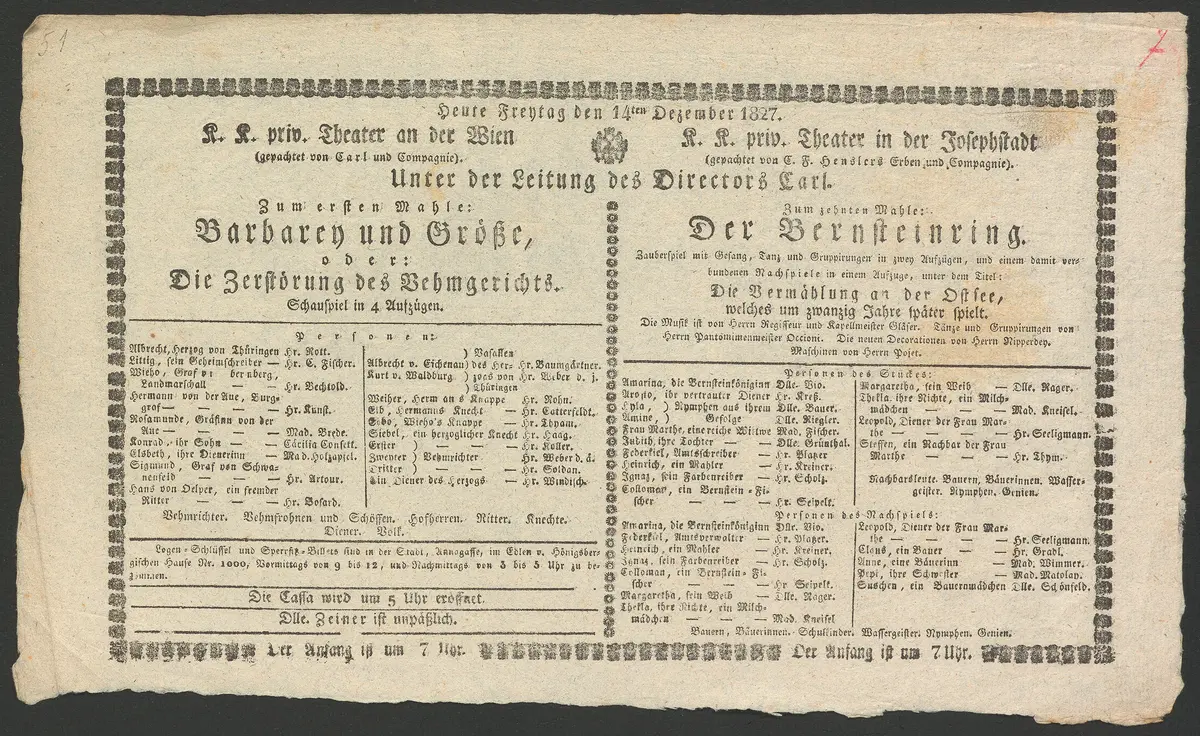 Barbarey und Größe, oder Die Zerstörung des Behmgerichts, Der Bernsteinring