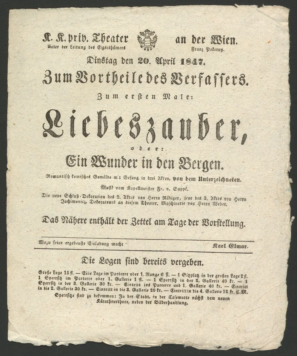 Liebeszauber, oder Ein Wunder in den Bergen