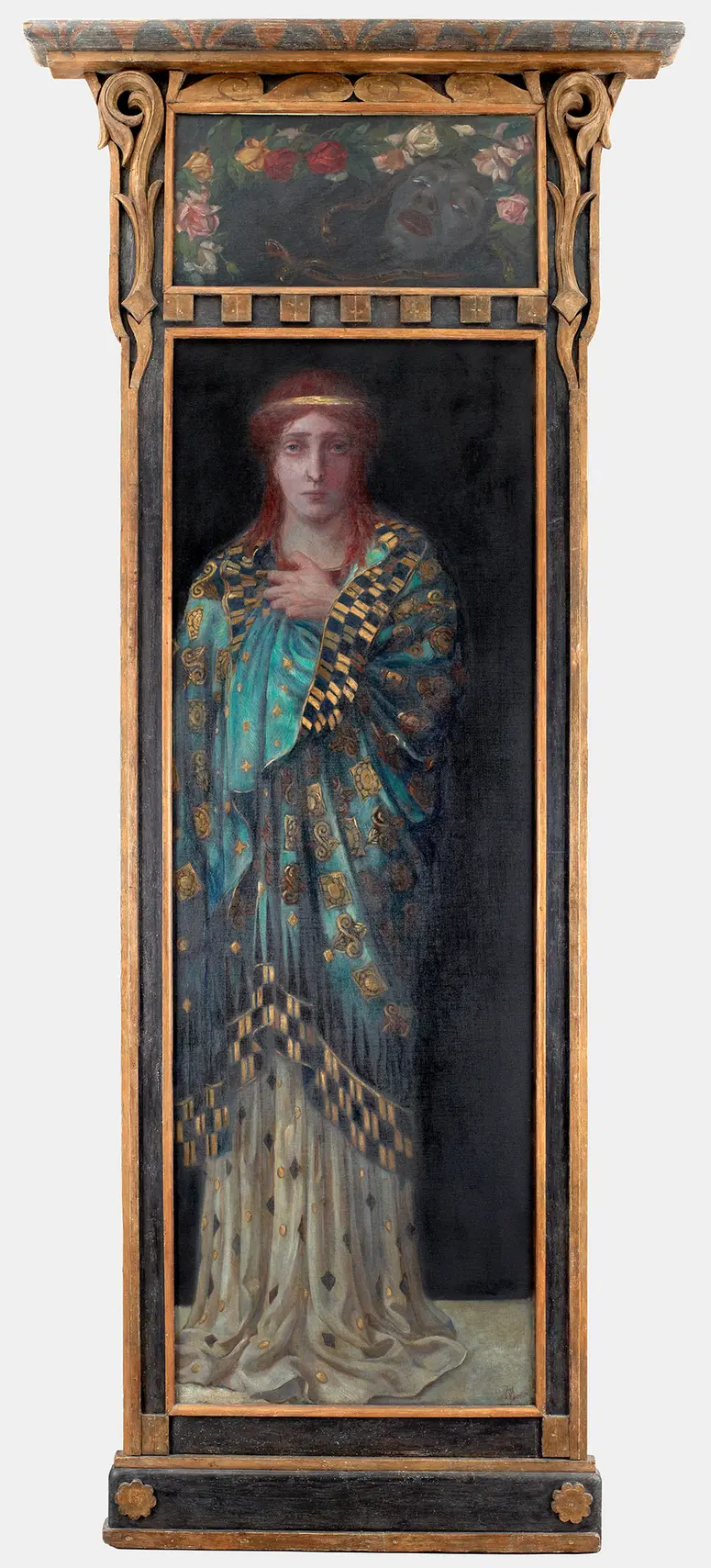 Anna Bahr-Mildenburg als Isolde, Verweis auf Stücktitel: Tristan und Isolde