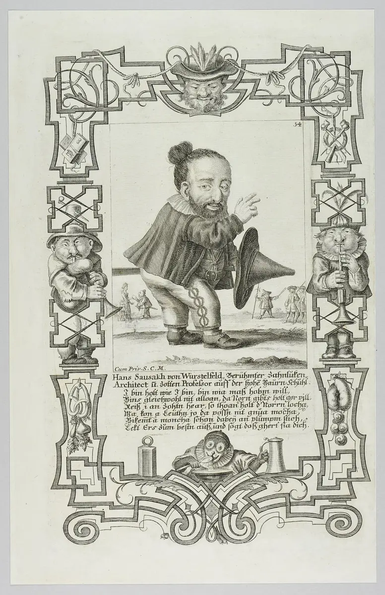 Il Callotto resuscitato oder Neü eingerichtes Zwerchen Cabinett, Hans Sausakh von Würstelfeld