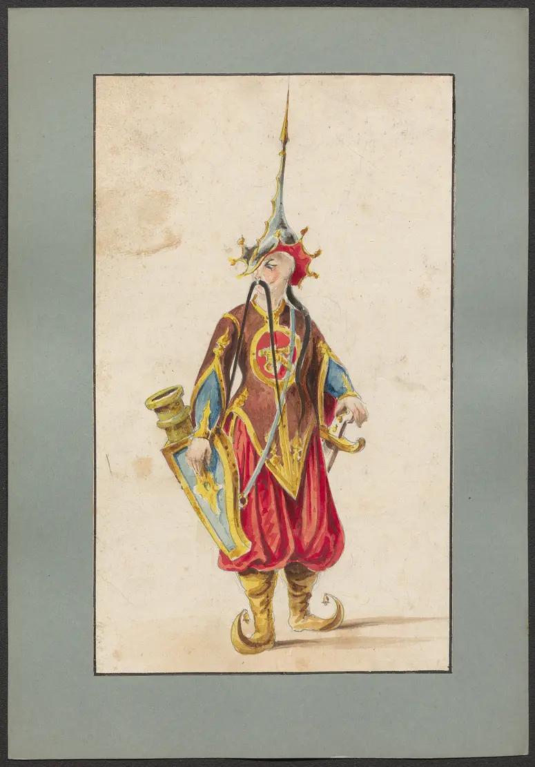 Turandot, Prinzessin von China, Titel der Serie: Figurinen des K. K. Hof-Burgtheaters