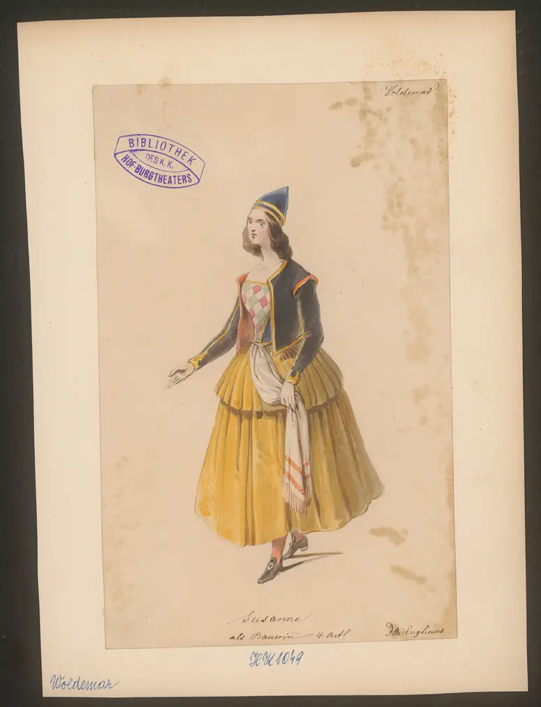 Woldemar, Titel der Serie: Figurinen des k.k. Hof-Burgtheaters